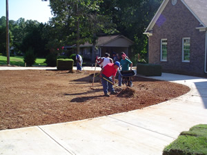 Hand Raking for Bermuda Installation